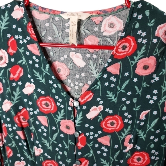 Floral Green Women's Top - Picture 9 of 11